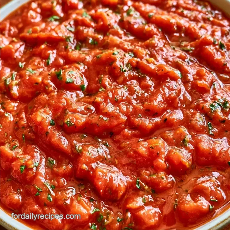 Pizza Recipe Tomato Sauce with San Marzano Tomatoes