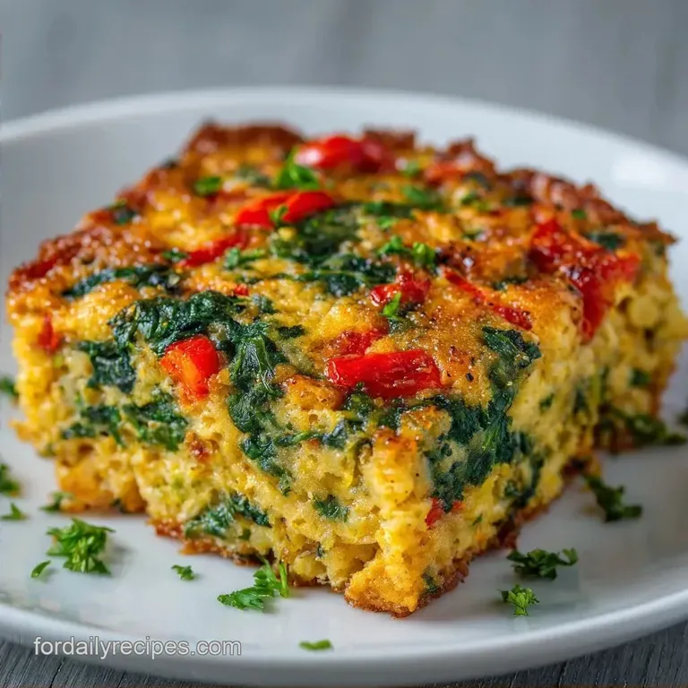 Protein Fiber Breakfast Bake: Savory and Filling