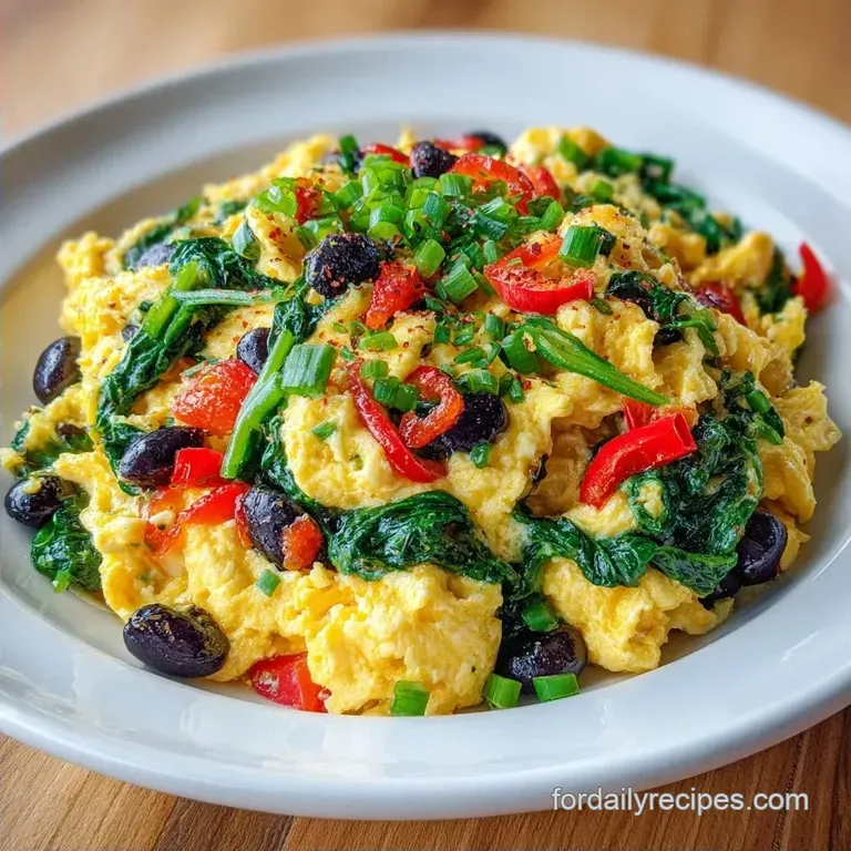 Protein Fiber Scramble: Savory and Glossy