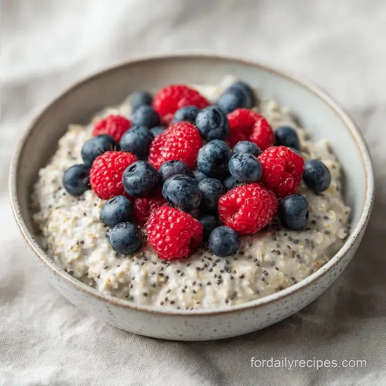 Protein-Packed Berry Overnight Oats: Quick High Fiber