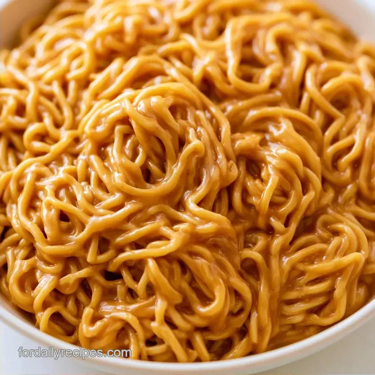 Quick Thai Noodle Dinner with Peanut Glaze