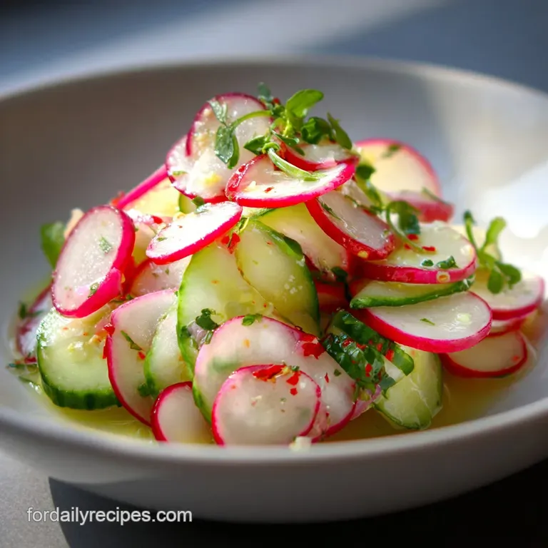 Radish and Cucumber Salad: Ultra-Crisp