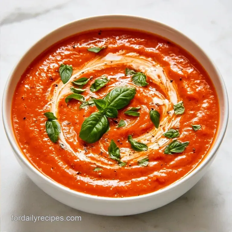Oven Roasted Tomatoes Soup