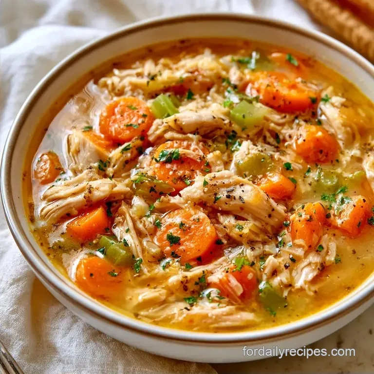Rotisserie Chicken Vegetable Soup with Potatoes