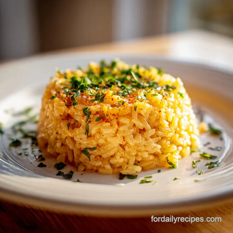 Savory Creamy Rice: Velvety Garlic Parmesan