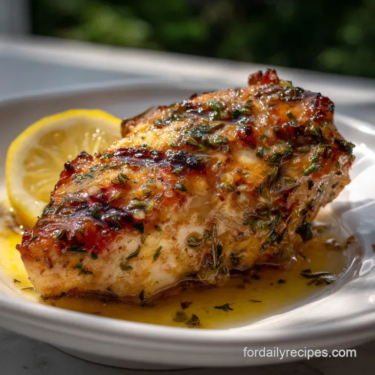 The Ultimate Lemon-Herb Chicken Thigh Marinade presentation
