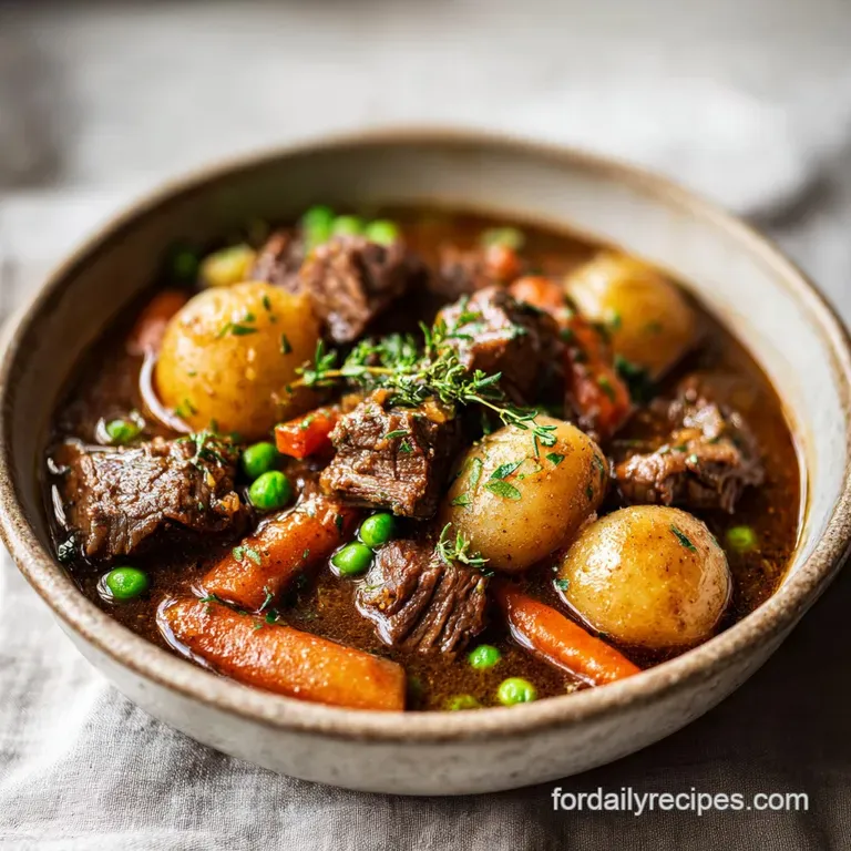 Slow Cooker Beef Stew: Tender Beef & Velvety Gravy