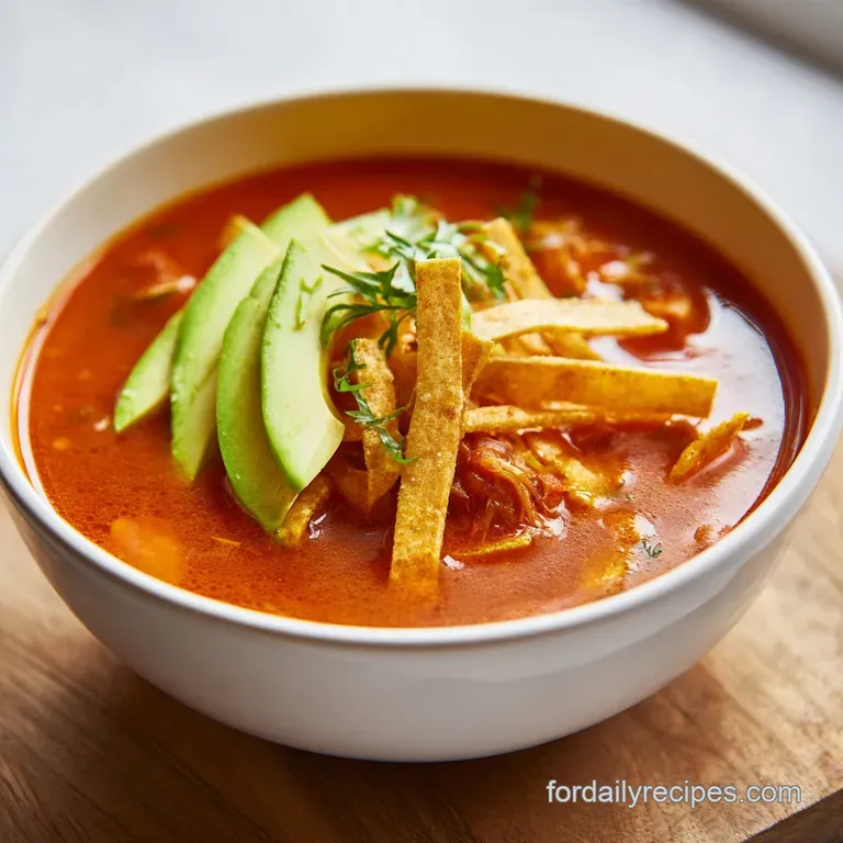 Slow Cooker Chicken Tortilla Soup: Hearty and Silky