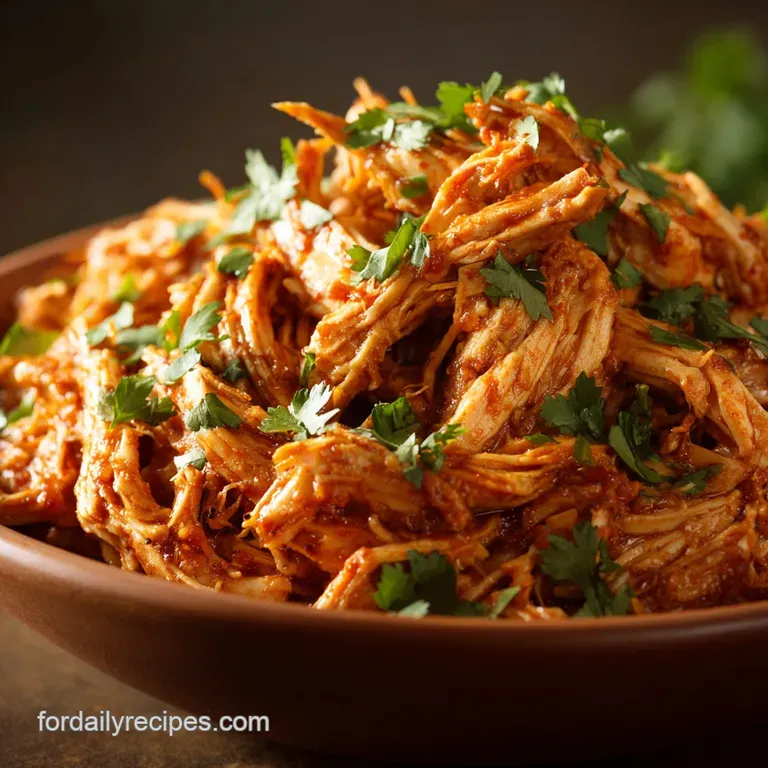 Shredded Chicken Recipes: the Ultimate Slow Cooker Chipotle Honey presentation