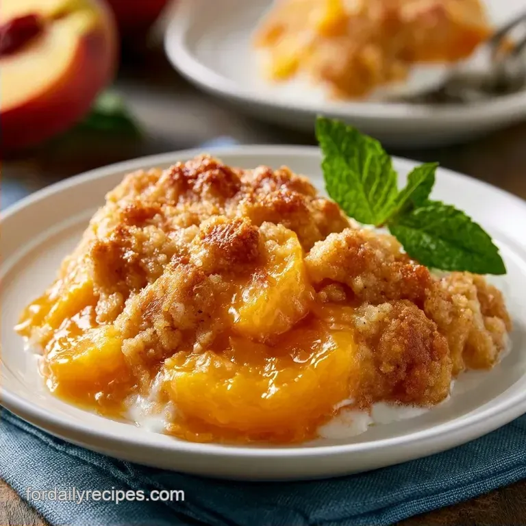 Southern Peach Cobbler with Lemon