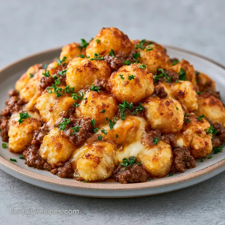 Taco Tater Tot Casserole: Cheesy and Savory