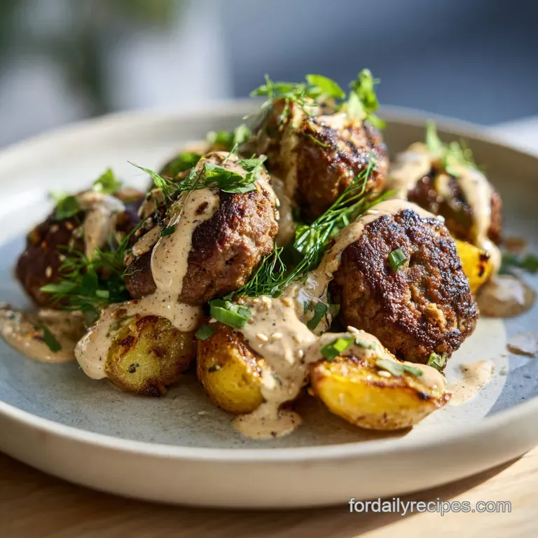 Beef Kofta with Tahini Sauce