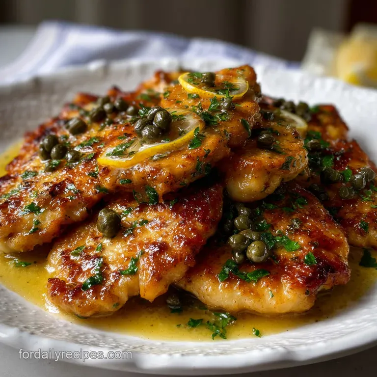 Thin Sliced Chicken: Crispy Lemon Scallopini in 25 Minutes presentation