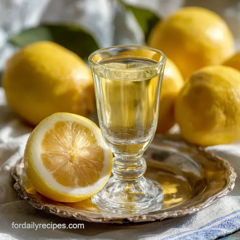 Limoncello: the Traditional Amalfi Gold Homemade Recipe presentation
