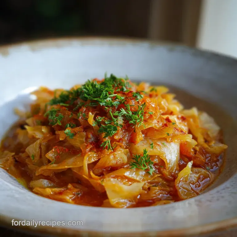 Turkish Cabbage Stew: Traditional Kapuska