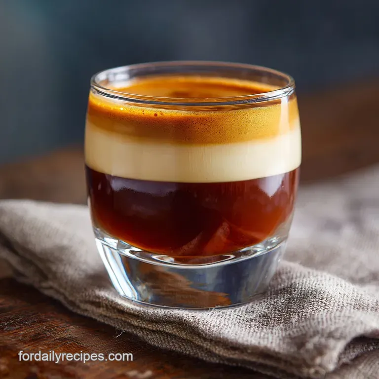 Carajillo Coffee: the Ultimate Layered Spanish Espresso Cocktail presentation