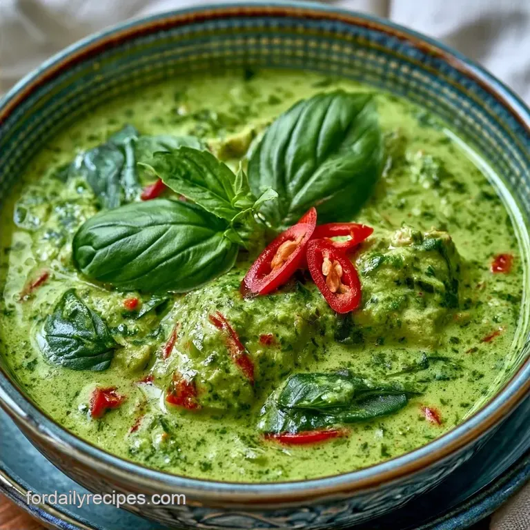Authentic Vegan Thai Green Curry: Rich and Fragrant