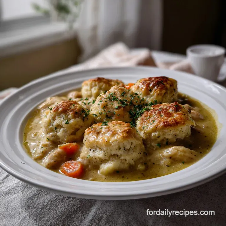 The Ultimate Chicken and Dumplings With Biscuits