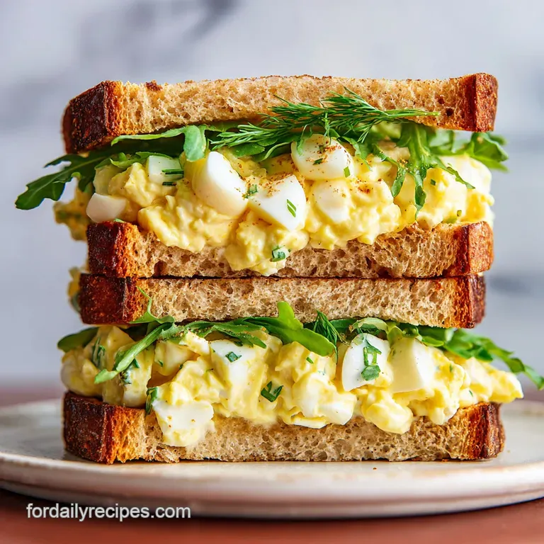 Velvety Egg Salad Sandwich Recipe