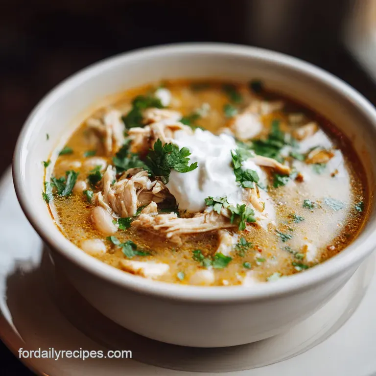 White Chili Recipe: Velvety Chicken Chili