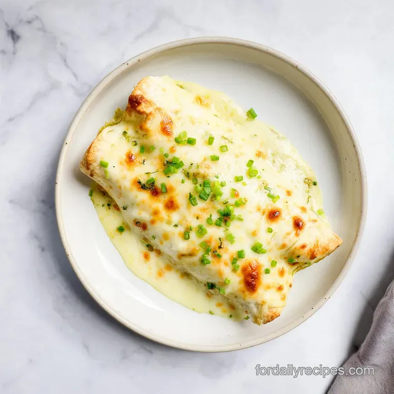 White Chicken Enchiladas: Healthy and Creamy