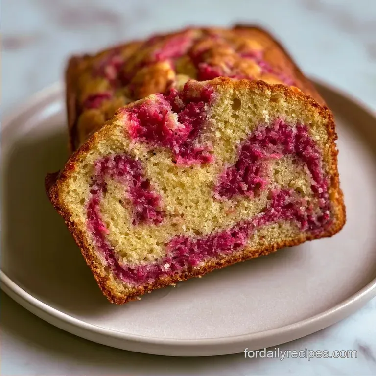 Yogurt Rhubarb Bread: Tart and Tender