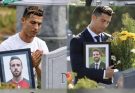 No fanfare. No announcement. Just a convoy of black vehicles pulling into the cemetery under heavy clouds, and from one of them stepped Cristiano Ronaldo, head bowed, eyes hidden behind dark glasses. AND WHAT MADE THE FANS CHOK UP WAS RONALDO’S PROMISE TO DIOGO’S 3 CHILDREN, WHICH MADE EVEN HIS FATHER CRY… He wasn’t alone.